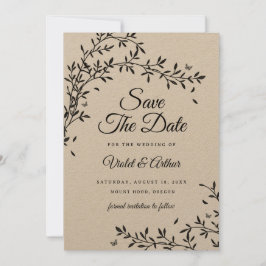森のチャームWedding Save The Date 招待状