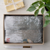 森のティッシュペーパーのメリークリスマスのビーグル犬の子犬 薄葉紙 (ギフト)