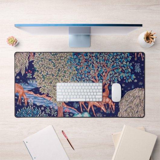 森のデアーズ、ウィリアム・モリス デスクマット (オフィス1)