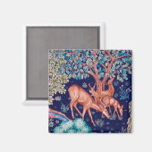 森のデアーズ、ウィリアム・モリス マグネット (正面/裏面)