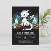 森のデジタルドラゴンの誕生日 招待状 (スタンド正面)