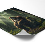 森のトイレの大きな足 ポスター (角)