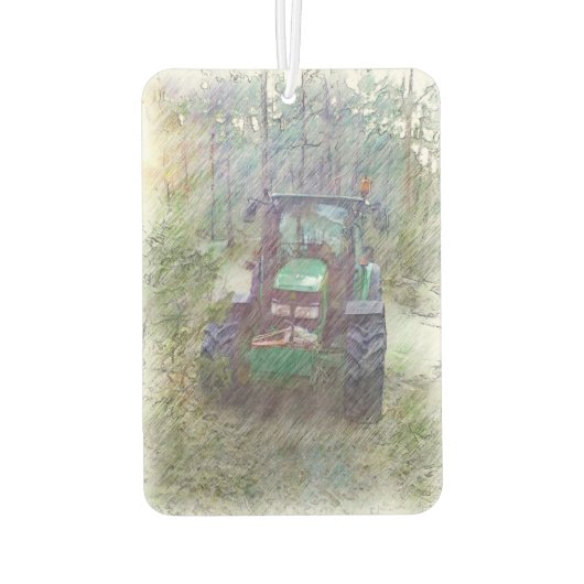 森のトラクター カーエアーフレッシュナー (裏面)