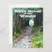 森のトレイルのアドレスの変更 案内ポストカード (正面/裏面)