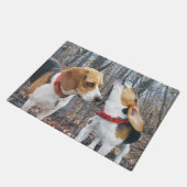 森のドア・マットのビーグル犬 ドアマット (アングル)