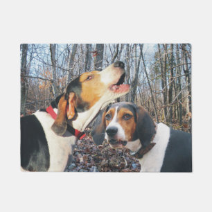 森のドア・マットのTreeingの歩行者のCoonhound ドアマット