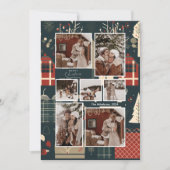 森のノルディックスキークリスマス写真 シーズンカード (正面)