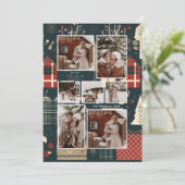 森のノルディックスキークリスマス写真 シーズンカード (スタンド正面)