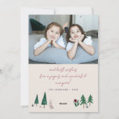 森のノルディックスキー クリスマス (裏面)