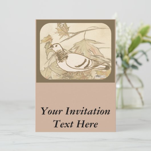 森のハト 招待状 (スタンド正面)