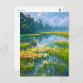 森のハートに入る ポストカード (正面/裏面)