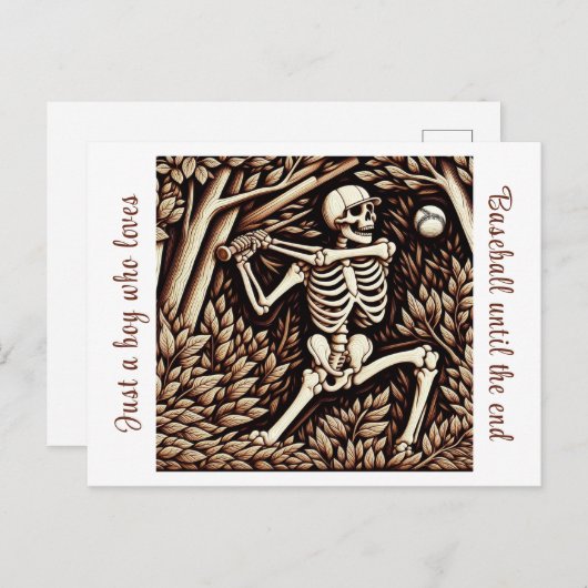 森のハート野球 ポストカード (正面/裏面)