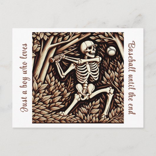 森のハート野球 ポストカード (正面)