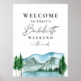 森のバチェロレッテパーティー　ウェルカムサイン ポスター