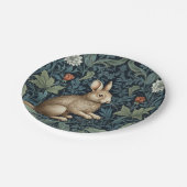 森のバニーアールヌーボー ペーパープレート (アングル)