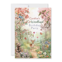 森のパーティー招待状