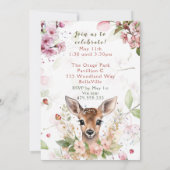 森のパーティー招待状 招待状 (裏面)