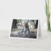 森のヒョウ カード (正面)