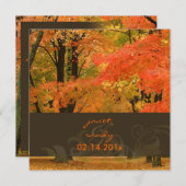 森のピクデジンズ ~Fall Wedding / DIY Event~ 招待状 (正面/裏面)