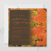 森のピクデジンズ ~Fall Wedding / DIY Event~ 招待状 (裏面)