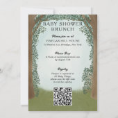 森のピクニック ベイビーシャワー ブランチ ご招待 招待状 (裏面)