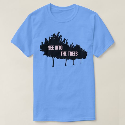 森のピンク Tシャツ (デザイン正面)