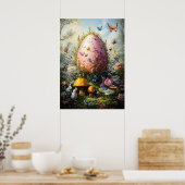 森のファンタジーの巨大な卵ポスター ポスター (キッチン)