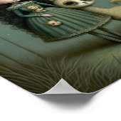 森のファンタジーガールと月 ポスター (角)