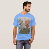 森のフォーと鳥の友達 Tシャツ (正面フル)