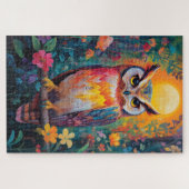 森のフクロウ ジグソーパズル (横)