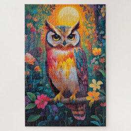 森のフクロウ ジグソーパズル