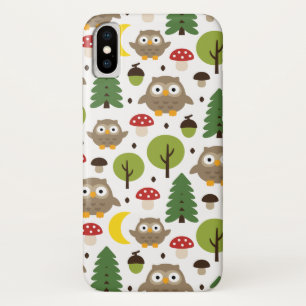 森のフクロウ iPhone X ケース