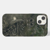 森のフクロウiPhoneケース iPhoneケース (裏面横)