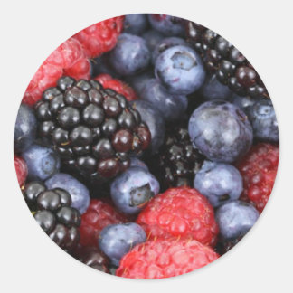 森のフルーツのシール ラウンドシール