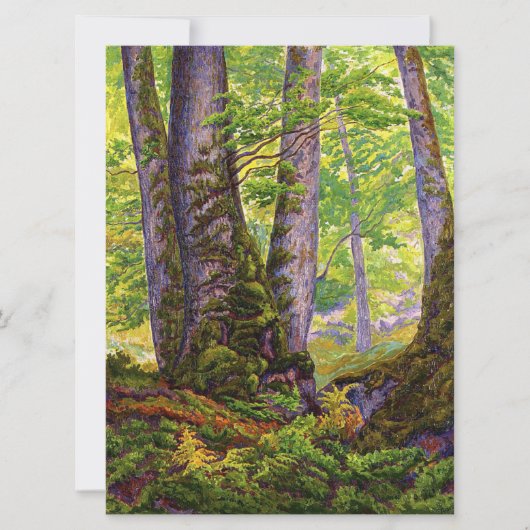 森のブナの木（ウッドランド） (Paul Ranson) カード (正面)