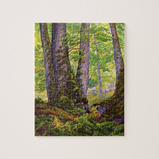 森のブナの木（ウッドランド） (Paul Ranson) ジグソーパズル (縦)