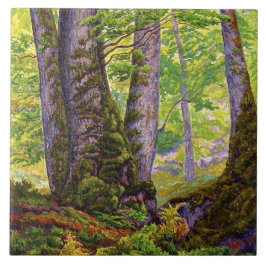 森のブナの木（ウッドランド） (Paul Ranson) タイル