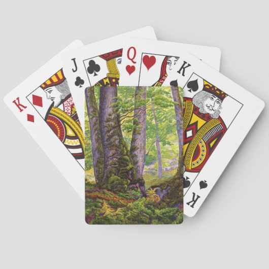 森のブナの木(ウッドランド) (Paul Ranson) トランプ (裏面)