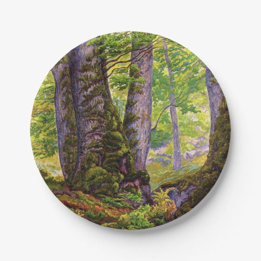 森のブナの木（ウッドランド） (Paul Ranson) ペーパープレート (正面)