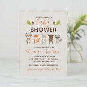 森のベビーシャワー招待状 招待状 (スタンド正面)