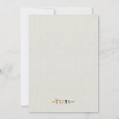 森のベビーシャワー招待状 招待状 (裏面)