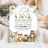 森のベビーシャワー 森のテーマ 招待状