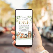 森のベビーシャワー 森のテーマ 招待状