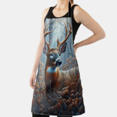 森のホワイトテールバックディアー エプロン (インサイチュ)