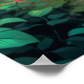 森のポスターに登場する可愛いテディベアハート ポスター (角)