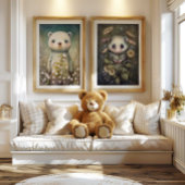 森のポッサムのぬいぐるみ壁飾り | 壁のプリント ポスター