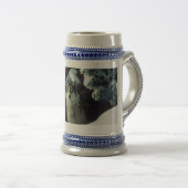 森のマグから出ているオオカミ ビールジョッキ (正面右)