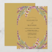 森のマスタード・アメジスト・フジの結婚式 招待状 (正面/裏面)