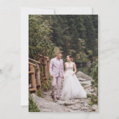 森のマソンジャー ウェディングフォト 結婚式 受付 招待状 (裏面)