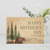 森のママクマ&子グマ ヴィンテージ 母の日 (スタンド正面)